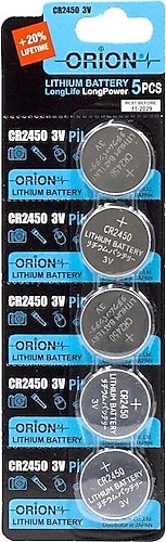 Orion CR2450 3 V 5'li Lityum Pil Fiyatları, Özellikleri ve