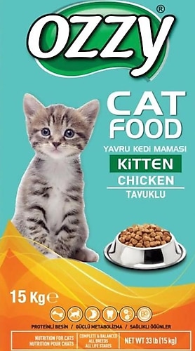 Ozzy Kitten Tavuklu 15 kg Yavru Kedi Maması Fiyatları, Özellikleri