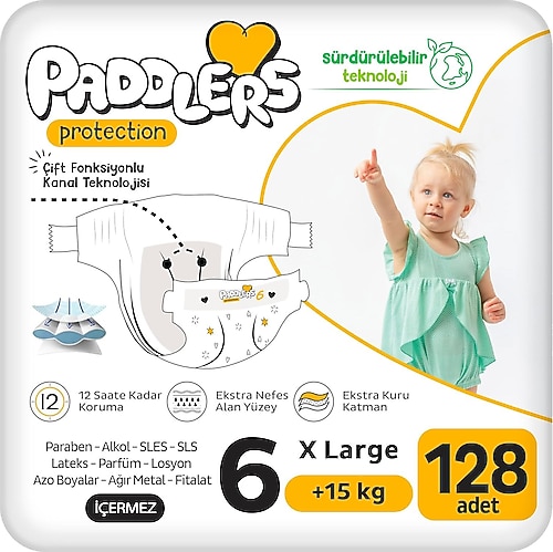 psa6〜9まで6枚セット Paddlers Protection 6 Numara X Large 128'li Bebek Bezi Fiyatları
