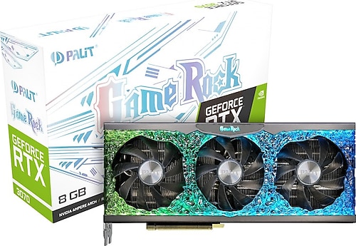 Palit RTX 3070 GameRock LHR NE63070019P2-1040G 256 Bit GDDR6 8 GB