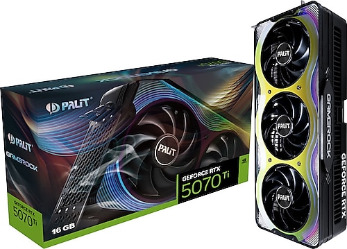 Palit RTX 5070 TI GameRock NE7507T019T2-GB2030G 256 Bit GDDR7 16