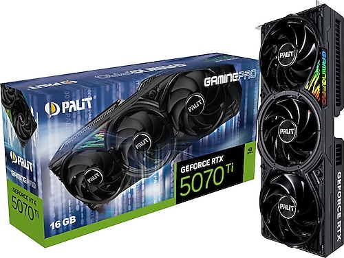 【新品未開封】PALIT RTX 5070 Ti GamingPro 16GB Palit RTX 5070 TI GamingPro NE7507T019T2-GB2031A 256 Bit GDDR7 16