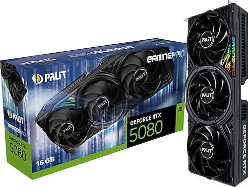 Palit RTX 5080 GamingPro 16GB 新品未開封 Palit RTX 5080 GamingPro NE75080019T2-GB2031A 256 Bit GDDR7 16 GB