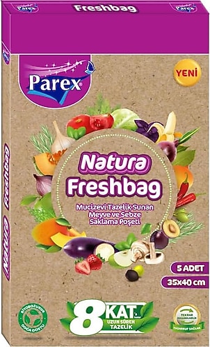 Parex Natura Freshbag Tazeliği Koruyan Poşet 5'li Fiyatları