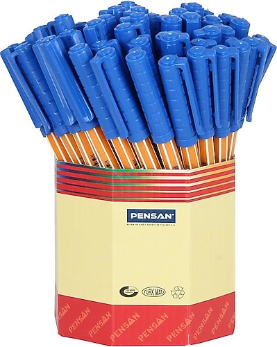 Pensan 1010 Ofispen 60'lı Kutu Tükenmez Kalem Mavi Fiyatları