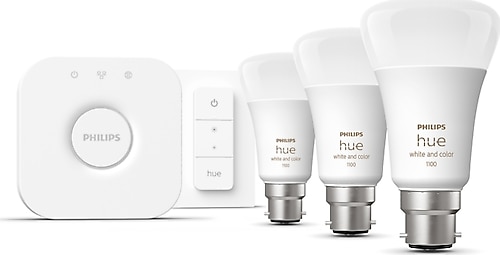 Philips Hue 1100 75 W E27 3'lü Akıllı LED Ampul + Dimmer Anahtar +