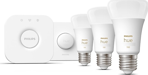 Philips Hue 1100 75 W E27 3'lü Akıllı LED Ampul + Akıllı Buton +