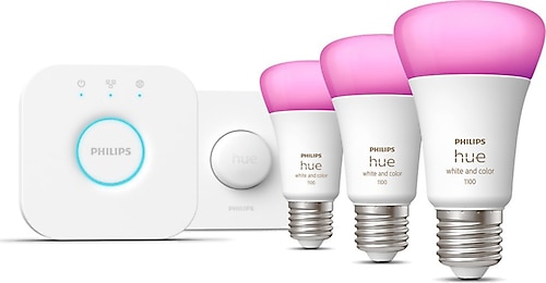 Philips Hue 1100 Renkli Ambiyans 11 W-75 W E27 3'lü Akıllı LED