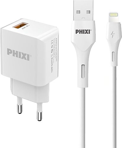 Phixi Force QCH243L 22.5 W Lightning Kablolu Hızlı Şarj Aleti