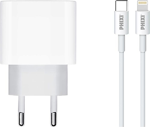 Phixi Ultimate UPD4118L 20 W Lightning Kablolu Hızlı Şarj Aleti