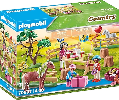 Playmobil Country Kır Midilli Çiftliği Doğum Günü Partisi 70997