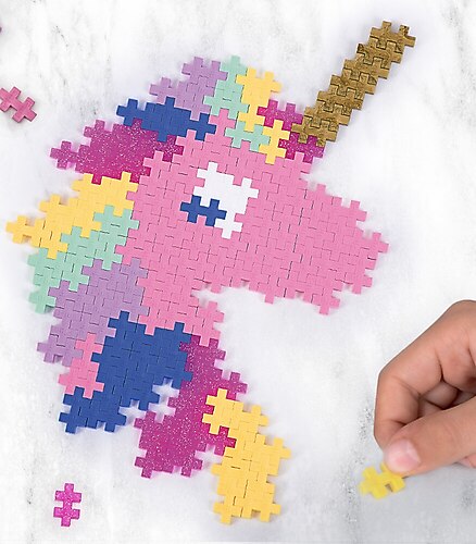 Plus-Plus 9603929 Ingenious Construction Toy, Puzzle Unicorn, Creative Building Blocks, 250 Pieces