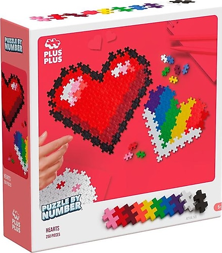 Plus-Plus Puzzle By Number Hearts 250 Parça Yapı Seti Fiyatları