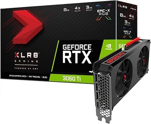 RTX PNY GeForce RTX 3060 Ti 8GB XLR8 Gaming REVEL EPIC-X RGB NVIDIA GDDR6  VCG3060T8 751492640563 