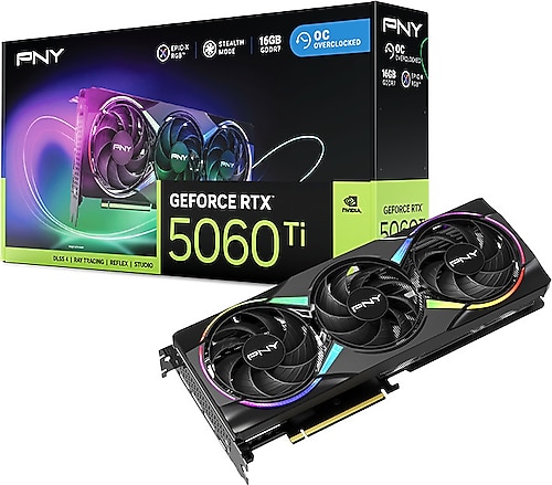 Pny RTX 5060 TI ARGB OC VCG5060T16TFXXPB1-O 128 Bit GDDR7 16 GB