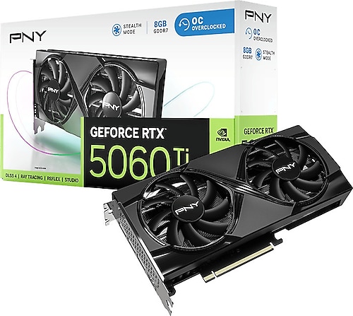 Pny RTX 5060 TI OC VCG5060T8DFXPB1-O 128 Bit GDDR7 8 GB Ekran