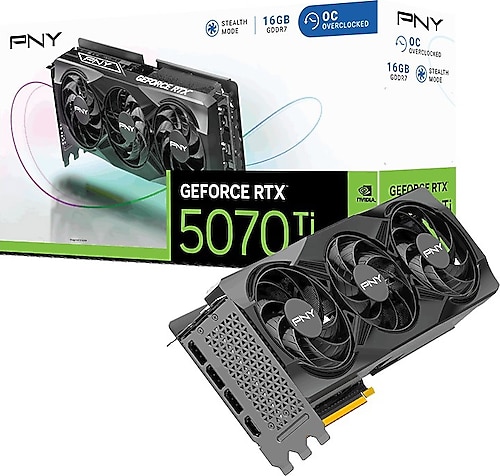Pny RTX 5070 TI OC VCG5070T16TFXPB1-O 256 Bit GDDR7 16 GB Ekran