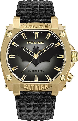 Police Batman Limited Edition PEWGD0022602 Siyah-Altın Erkek Kol