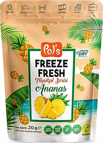 Pol 's Freeze Fresh Kurutulmuş Ananas 20 gr Fiyatları, Özellikleri
