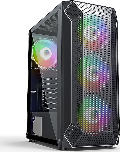 Power Boost VK-P1882 Rainbow Fanlı 650 W ATX Oyuncu Kasası
