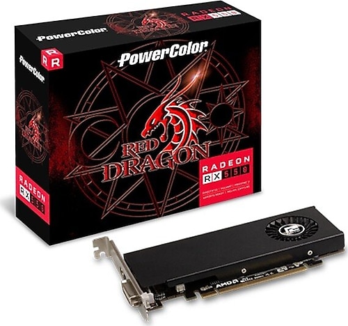 PowerColor Red Dragon Low Profile AXRX 550 4GBD5-HLE 128 Bit GDDR5 4 GB Ekran Kartı