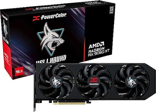 グラフィックボード・グラボ・ビデオカード PowerColor HELLHOUND Radeon RX 9060 XT PowerColor Radeon RX 9060 XT Hellhound 16GB GDDR6 128 Bit Ekran