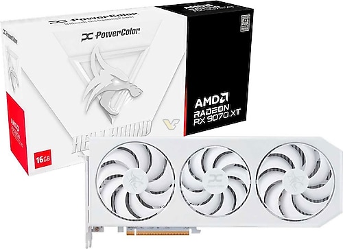 PowerColor RX 9070 XT Hellhound Spectral White 16G-L/OC/WHITE 256
