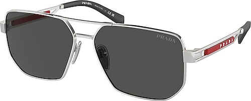 Prada Linea Rossa PS 51ZS 1BC06F Silver-Dark Grey Erkek Güneş