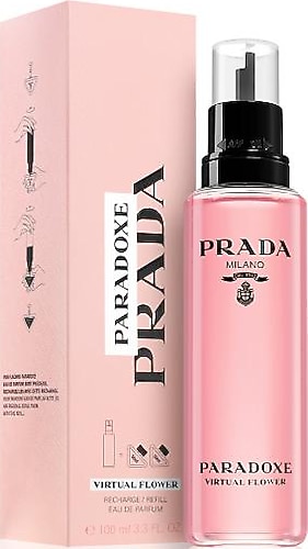 PRADA PARADOXE VIRTUAL FLOWER リフィル用です Prada Paradoxe Virtual Flower Refill EDP 100 ml Kadın Parfüm