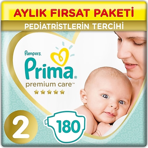 Prima Premium Care 2 Numara Mini 180'li Bebek Bezi