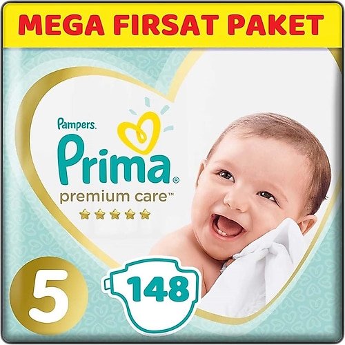Prima Premium Care 5 Numara Junior 148'li Bebek Bezi