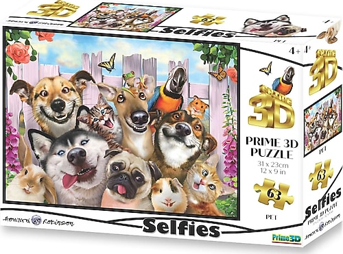 Prime 3D Pet Selfie 63 Parça Puzzle 10660 Fiyatları, Özellikleri