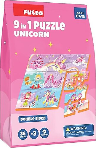 猪野出品　6枚 Puedo 9 in 1 Çift Taraflı Unicorn Puzzle Fiyatları, Özellikleri ve