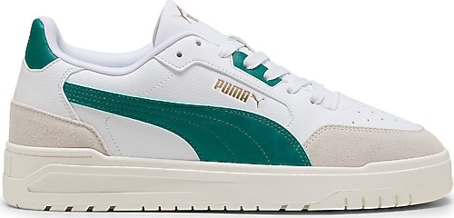 Puma Shuffle Downtown 403840-03 Beyaz-Yeşil Erkek Spor Ayakkabı