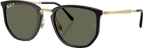 Ray-Ban 4451 630658 Black/Gold-Green Polarize Güneş Gözlüğü