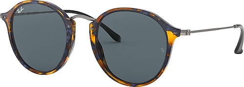 Ray-Ban Round Fleck 2447 1158R5 Havana-Blue Güneş Gözlüğü