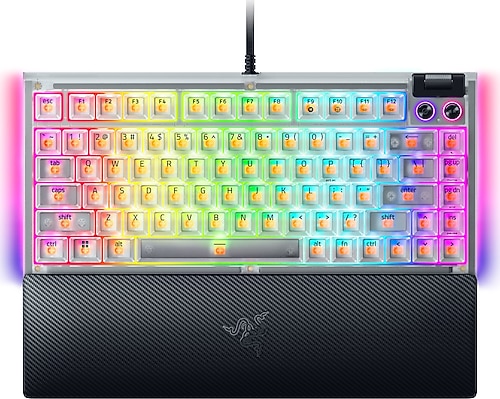 Razer BlackWidow V4 %75 Phantom Edition US Layout Beyaz RGB TKL