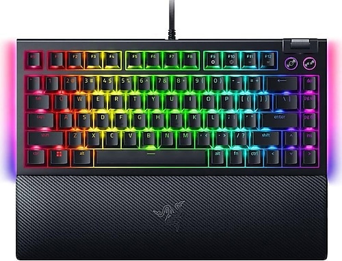 週末値下げ[Razer Blackwidow] [Logicool M575] Razer BlackWidow V4 %75 US Layout RGB TKL Tactile Switch Kablolu