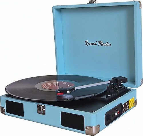 Record Master RM-311 Mavi Çantalı Retro Pikap Fiyatları