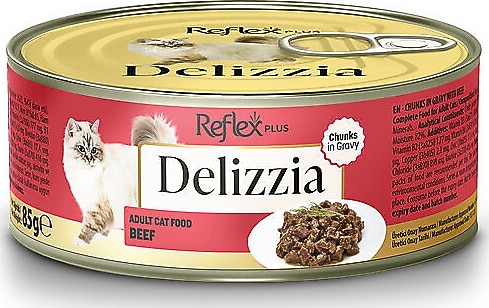 Reflex Plus Delizzia Gravy Dana Etli 85 gr Yetişkin Konserve Kedi