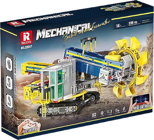 Reobrix 22017 Technic Kumandalı Motorlu Kepçeli Ekskavatör