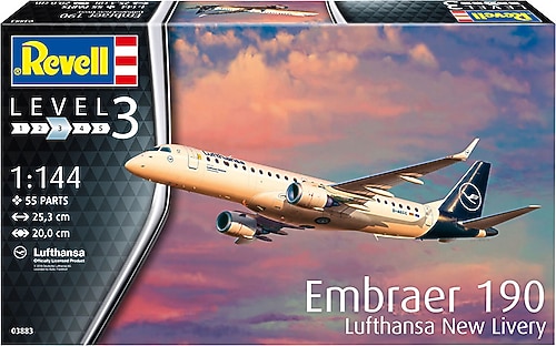 Revell 1:144 Embraer 190 Lufthansa New Livery 03883 Maket Seti