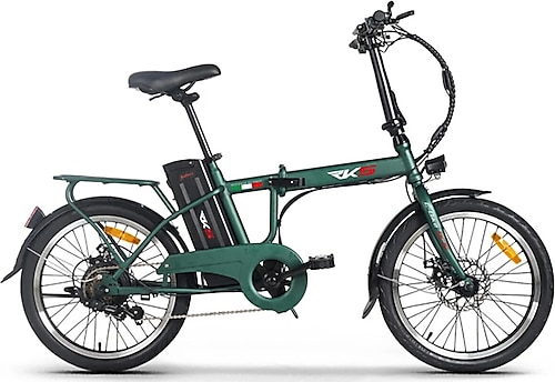 RKS DC15 Katlanabilir Elektrikli Bisiklet Yeşil