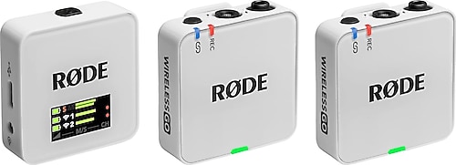 Rode Wireless GO Gen 3 2 Kişilik Beyaz Kablosuz Yaka Mikrofonu