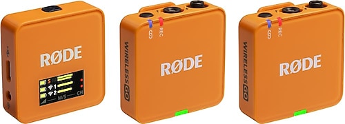 Rode Wireless GO Gen 3 Turuncu 2'li Kablosuz Yaka Mikrofonu