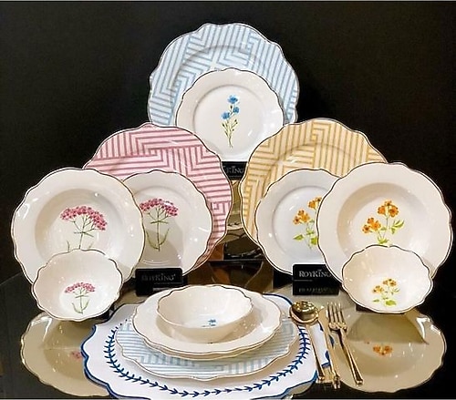 Roy King Flower Line 24 Parça 6 Kişilik Yemek Takımı Fiyatları