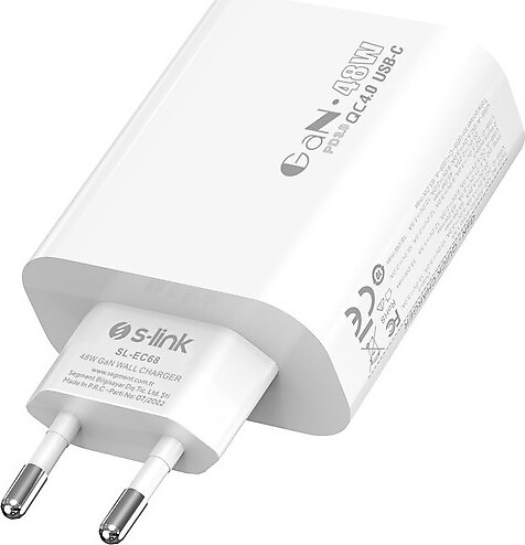 S-link Type-C Ladegerät – 5V, 2400 MA, Weiß, Für Zu Hause