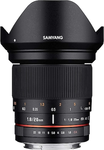 Samyang 20mm f/1.8 ED AS UMC Lens Sony Fiyatları, Özellikleri ve