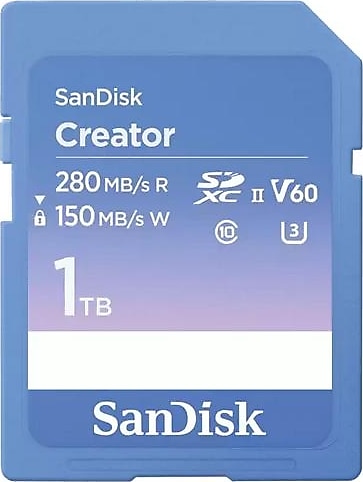 SanDisk Creator SDSDXEP-1T00-GNCIS Class 10 UHS-II U3 V60 1 TB