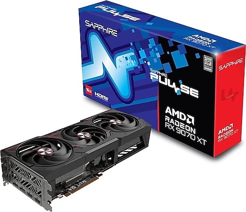 新品未開封品　SAPPHIRE PULSE RX 9070 XT GAMING Sapphire RX 9070 XT Pulse 11348-03-20G 256 Bit GDDR6 16 GB Ekran